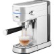 Espressor manual ecg esp 20501, 1450 w,1.25 l, 20 bar, capsule nespresso, pad-uri, dispozitiv spumare, otel inoxidabil