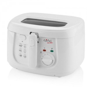 Friteuza gallet camelin df165, 1800 w, 2,5l, termostat reglabil, alb