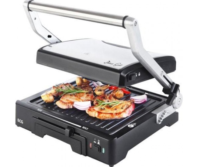 Grill electric ecg kg 300 deluxe, 2000 w, 3 tipuri de gatire