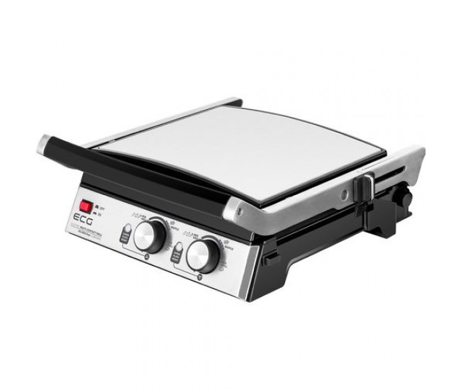 Grill si vafe ecg kg 2033 duo, 2000 w, 2 termostate independente