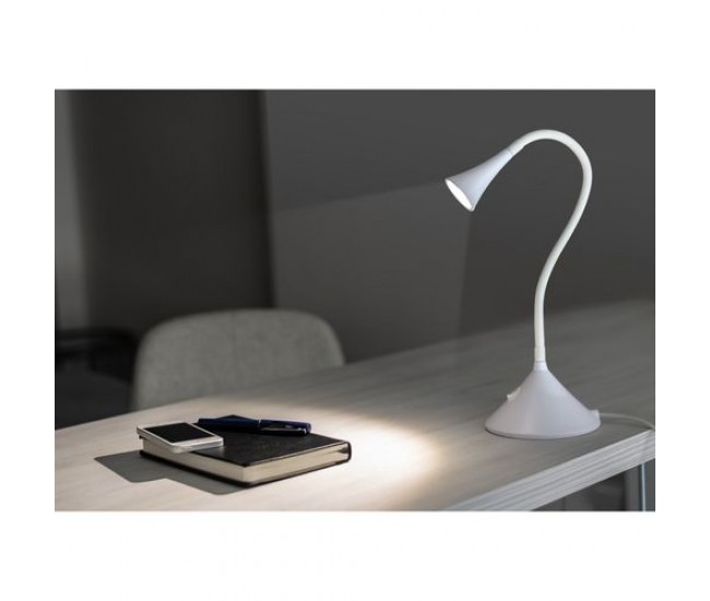 Lampa de masa gogen ll88w, 3.2w, gat flexibil, culoare alba, clasa energetică a ++