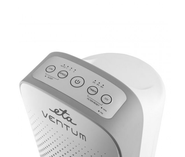 Purificator de aer eta ventum 1569, 220 m3/h, 50 w,  tehnologie uv, ionizare, timer, hepa 4 in 1