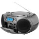 Sistem audio ecg cdr 999 dab, 2 x 1,5w rms, radio, usb, cd, casetofon, mp3, fm