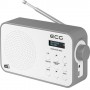 Radio portabil ecg rd 110 dab cu tuner dab+ si fm, alb, 1,2 w, memorie 30 de posturi