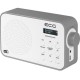 Radio portabil ecg rd 110 dab cu tuner dab+ si fm, alb, 1,2 w, memorie 30 de posturi