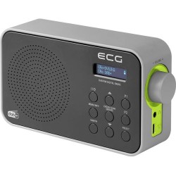 Radio portabil ecg rd 110 dab cu tuner dab+ si fm, negru, 1,2 w, memorie 30 de posturi
