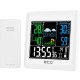 Statie meteo interior-exterior ecg ms 300 white, senzor extern fara fir, lcd color, ceas, alarma