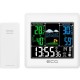 Statie meteo interior-exterior ecg ms 300 white, senzor extern fara fir, lcd color, ceas, alarma