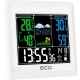 Statie meteo interior-exterior ecg ms 300 white, senzor extern fara fir, lcd color, ceas, alarma