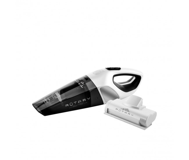 Aspirator de mana ETA Rotary 1425 90000, baterie Li-ion 14,4 V, perie turbo, gri-alb