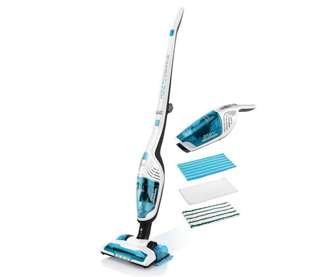 Aspirator vertical si mop 3 in 1 fara fir ETA Moneto II AQUA PLUS 6453 90000, Li-ion 21.6 V, 0.55 l