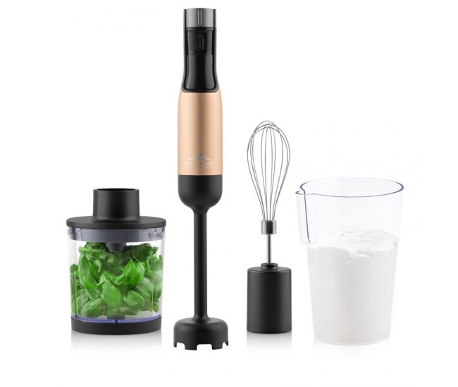 Blender de mana ETA Mano 3219 90020, 1000 W, 9 viteze, afisaj LCD, negru-auriu