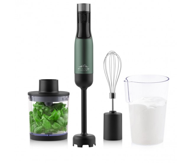 Blender de mana ETA Mano 3219 90030, 1000 W, 9 viteze, afisaj LCD, negru-verde