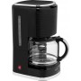 Cafetiera ECG KP 2150 Stripe, 980 W, 1.5 litri, preparare pana la 10 cesti de cafea odata, sistem drip-stop, negru