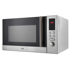 Cuptor cu microunde ECG MTD 231 S, 23 litri, 800 W, 5 niveluri de putere, 8 programe automate, otel inoxidabil