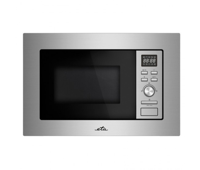 Cuptor cu microunde incorporabil ETA 479990000, 1000 W + 800 W, 8 programe, otel inoxidabil