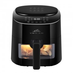 Friteuza cu aer cald ETA Vista Digi 1168 90000, 1300W, 4.3 litri, 8 programe, 40-220 °C, negru Friteuza cu aer cald ETA Vista Digi 1168 90000, 1300W, 4.3 litri, 8 programe, 40-220 °C, negru