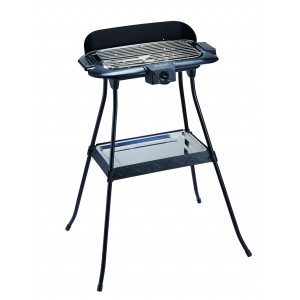Gratar electric 2 in 1 MICHELINO 74372, 2000W, suprafata 38x22cm, termostat, temperatura reglabila, cromat
