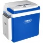 Lada frigorifica auto si camping ZORN Z 26 LNE, 25 litri, alimentare 12V/230V + acumulator extern Li-ion 7.8 Ah, racire-incalzire, alb-albastru