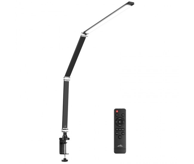 Lampa de masa ETA 2893 90000, 10 W, LED, brat flexibil, reglare intensitate lumina, telecomanda, negru