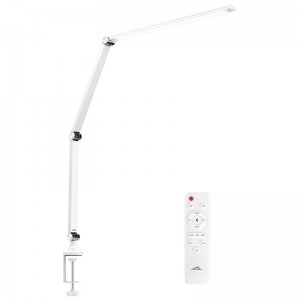Lampa de masa ETA 2893 90010, 10 W, LED, brat flexibil, reglare intensitate lumina, telecomanda, alb