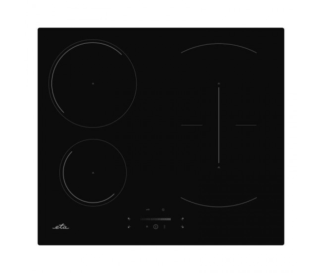 Plita cu inductie incorporabila ETA 579290000, 4 zone de gatit, 1 zona flexi, 7.4Kw, Touch control, 60cm, negru