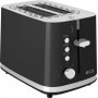 Prajitor de paine ECG ST 2766 Vintage Nero, 925 W, 2 felii, 7 niveluri de rumenire, negru