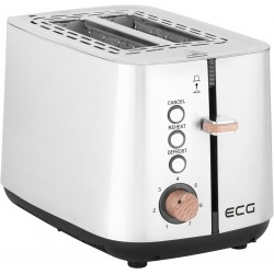 Prajitor de paine ECG ST 2767 Timber, 925 W, 2 felii, 7 grade de rumenire, otel inoxidabil Prajitor de paine ECG ST 2767 Timber, 925 W, 2 felii, 7 grade de rumenire, otel inoxidabil