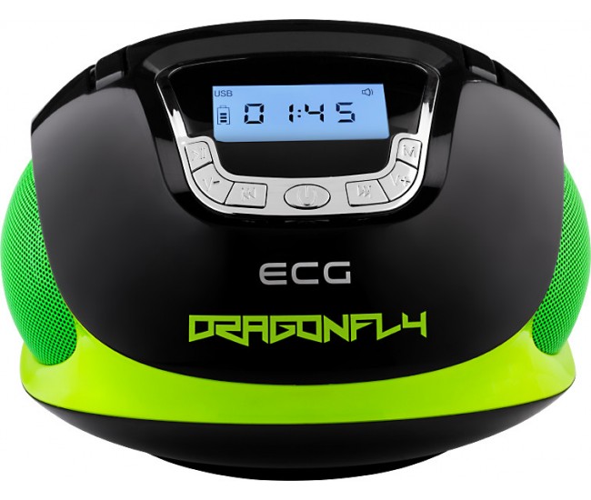 Radio multimedia ECG R 500 U Dragonfly, 2 x 3W, USB, SD, FM, ceas cu alarma