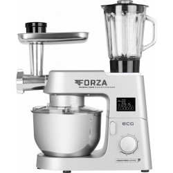 Robot de bucatarie ECG FORZA 5500 Giorno Argento, 1500 W, 6,5 litri, LCD, sistem de amestecare planetar