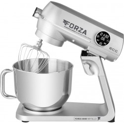 Robot de bucatarie ECG FORZA 6600 Metallo Argento, 1800 W, 6,5 litri, LCD, sistem de amestecare planetar