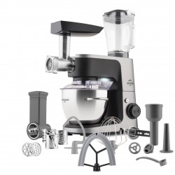 Robot de bucatarie ETA Gratussino III 3023 90020, 1200W, 4.5 litri, control continuu al vitezei + PULS, negru/gri Robot de bucatarie ETA Gratussino III 3023 90020, 1200W, 4.5 litri, control continuu al vitezei + PULS, negru/gri