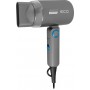 Uscator de par pentru voiaj ECG Grigio Piccolo, 1200 W, 2 viteze, 2 niveluri de temperatura, maner pliabil, gri