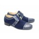 Pantofi bleumarin barbati casual - eleganti din piele naturala - Made in Romania