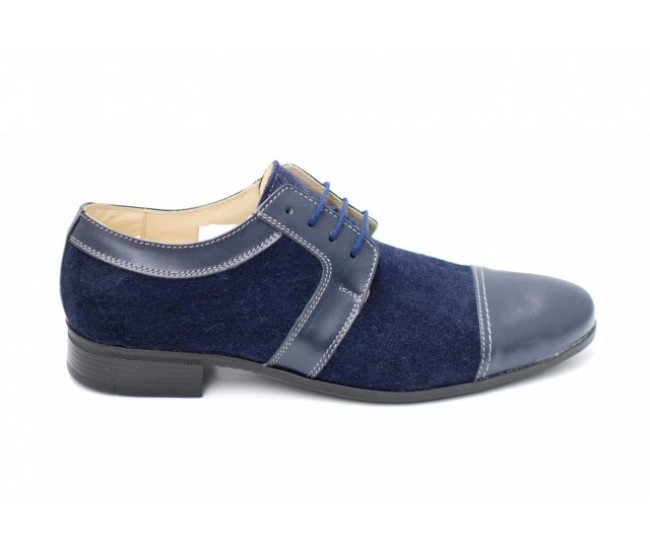 Pantofi bleumarin barbati casual - eleganti din piele naturala - Made in Romania Pantofi bleumarin barbati casual - eleganti din piele naturala - Made in Romania