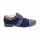 Pantofi bleumarin barbati casual - eleganti din piele naturala - Made in Romania