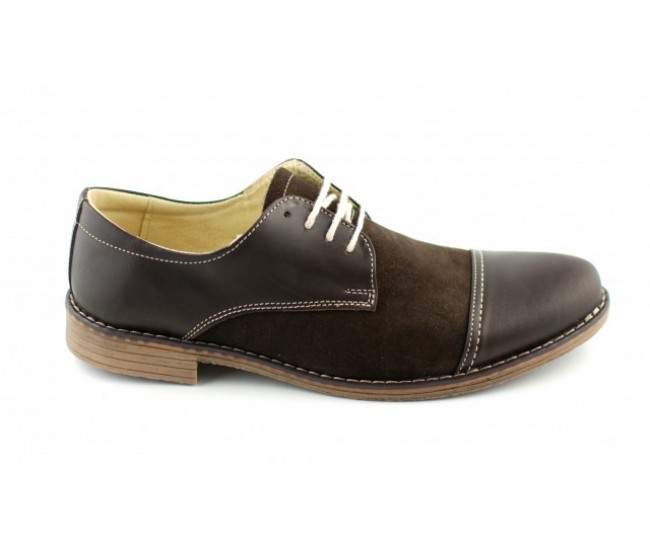 Pantofi maro barbati casual - eleganti din piele naturala - Made in Romania Pantofi maro barbati casual - eleganti din piele naturala - Made in Romania