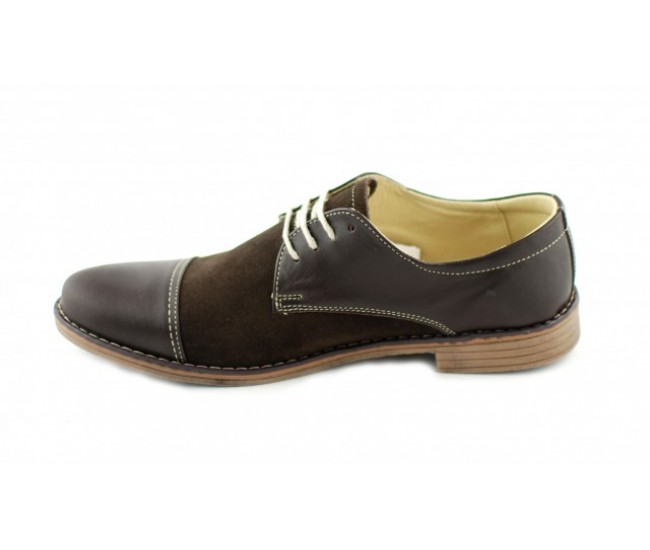 Pantofi maro barbati casual - eleganti din piele naturala - Made in Romania Pantofi maro barbati casual - eleganti din piele naturala - Made in Romania