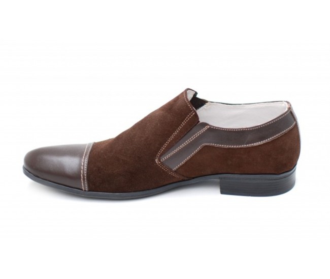 Pantofi maro barbati casual - eleganti din piele naturala - Made in Romania