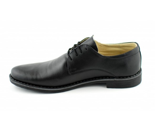 Pantofi negri barbati casual - eleganti din piele naturala EZELBOX Pantofi negri barbati casual - eleganti din piele naturala EZELBOX