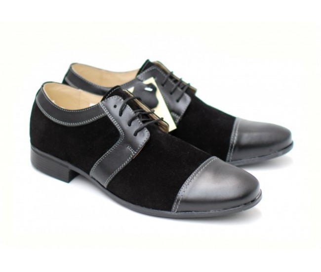 Pantofi negri barbati casual - eleganti din piele naturala - Made in Romania Pantofi negri barbati casual - eleganti din piele naturala - Made in Romania