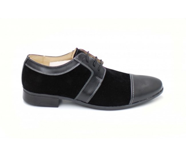 Pantofi negri barbati casual - eleganti din piele naturala - Made in Romania Pantofi negri barbati casual - eleganti din piele naturala - Made in Romania