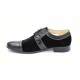 Pantofi negri barbati casual - eleganti din piele naturala - Made in Romania
