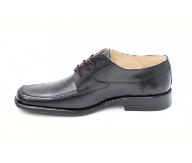 Pantofi negri eleganti barbatesti din piele naturala cu siret - Made in Romania Pantofi negri eleganti barbatesti din piele naturala cu siret - Made in Romania
