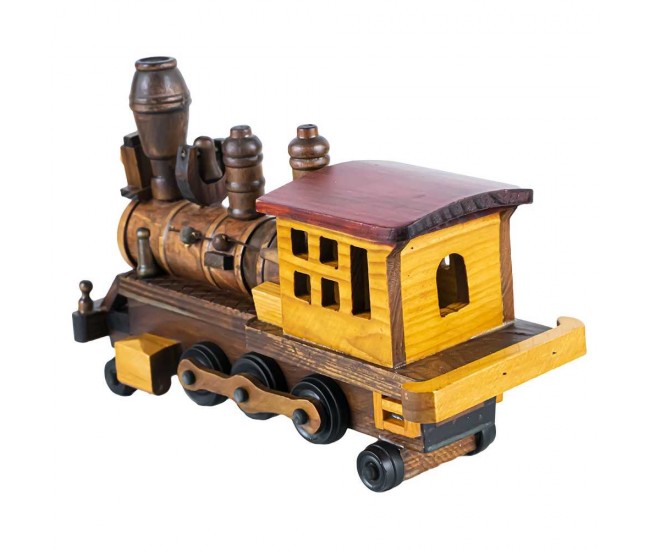 Locomotiva ornamentala, din lemn Locomotiva ornamentala, din lemn