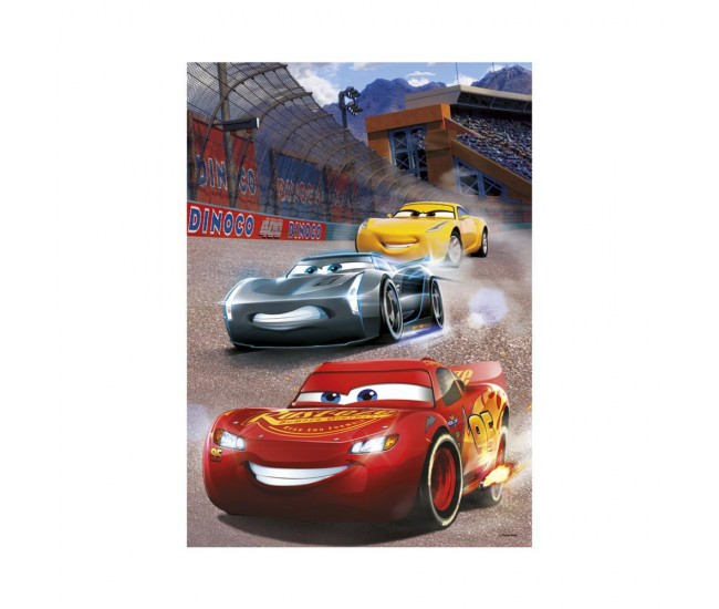 Puzzle neon Cars 3, 100 piese - DINO TOYS