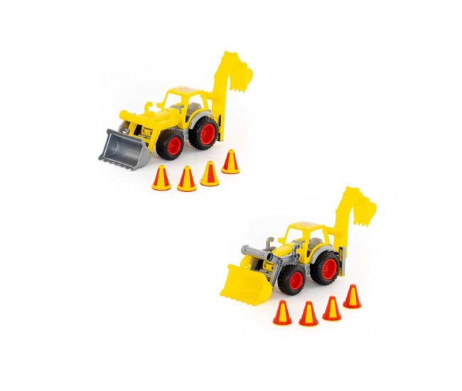 Excavator cu incarcator - ConsTruck, 38x16x22 cm, Wader Excavator cu incarcator - ConsTruck, 38x16x22 cm, Wader