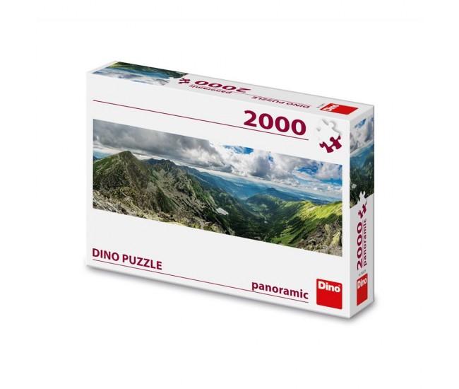 Puzzle panoramic, Munti, 2000 piese - DINO TOYS
