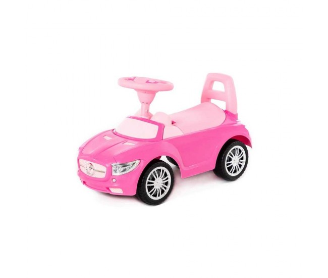 Masinuta - Supercar, roz, fara pedale, 66x28.5x30 cm, Polesie