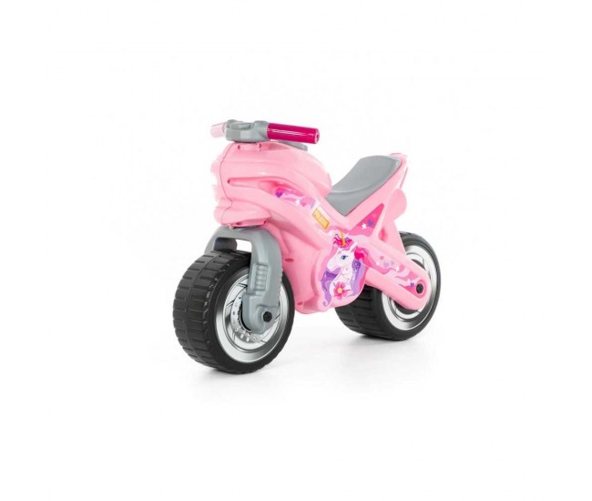 Motocicleta fara pedale, MX-ON, roz, 70x30x49,3 cm, Polesie